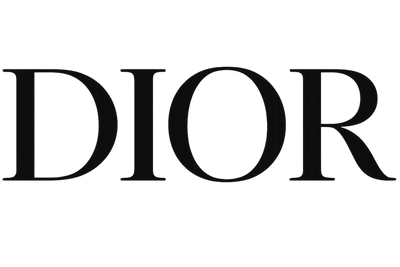 dior logo black and white