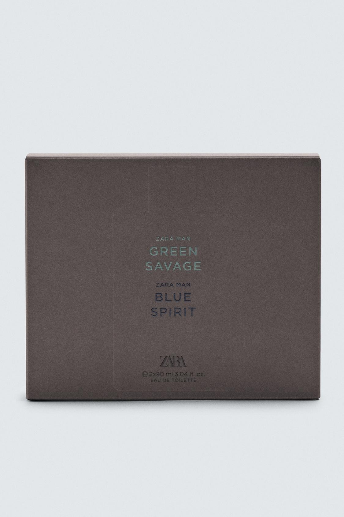 GREEN SAVAGE + BLUE SPIRIT EDT 2 X 90 ML for men