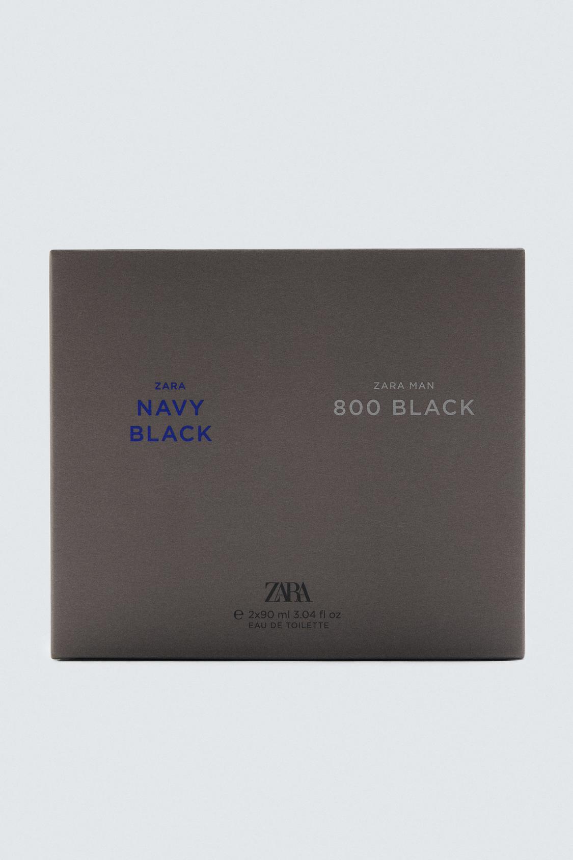 MAN NAVY BLACK + ZARA MAN 800 BLACK EDT 2 x 90 ML for men